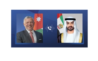 رئيس الدولة وملك الأردن يبحثان خلال اتصال هاتفي التطورات في المنطقة