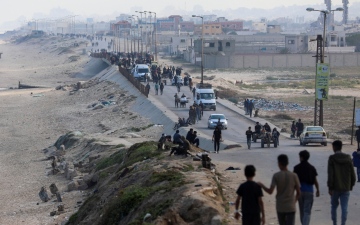 الصورة: الصورة: إسرائيل تواصل غاراتها على غزة بالتوازي مع جهود التهدئة