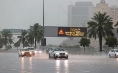 الصورة: الصورة: شرطة دبي تقدم إرشادات للقيادة الآمنة أثناء المطر