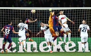 الصورة: الصورة: باريس سان جيرمان يقصي برشلونة من دوري أبطال أوروبا