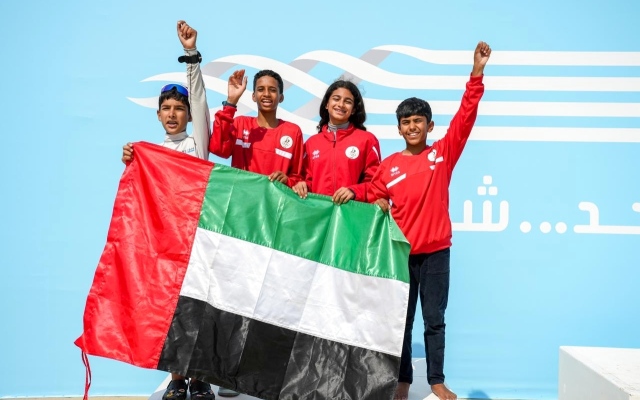 الصورة: الصورة: الإمارات تتصدر منافسات اليوم الثاني لـ«خليجية الشباب» بـ 37 ميدالية