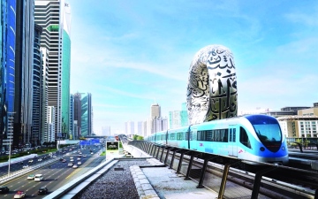 الصورة: الصورة: جميع محطات الخط الأخضر لمترو دبي تعمل 100%