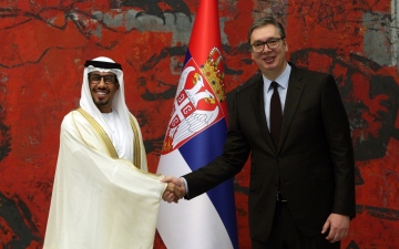 الصورة: الصورة: سفير الإمارات يقدم أوراق اعتماده إلى رئيس صربيا