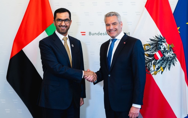 الصورة: الصورة: الإمارات والنمسا تبحثان مستجدات الشراكة الاستراتيجية