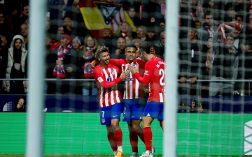 الصورة: الصورة: أتليتيكو مدريد يعزز تفوقه على بيلباو بفوزه 3-1