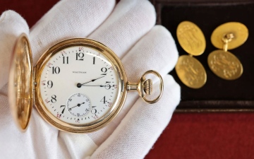 الصورة: الصورة: بيع ساعة جيب عثر عليها بعد غرق تيتانيك بـ 1.175  مليون جنيه استرليني