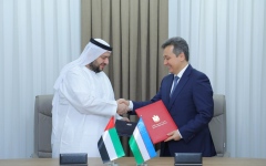 الصورة: الصورة: الإمارات وأوزبكستان توقعان مذكرة استثمارية لتطوير البنية التحتية الرقمية