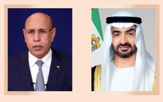 رئيس الدولة يتلقى هاتفياً تعازي الرئيس الموريتاني بوفاة طحنون بن محمد