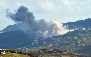 الصورة: الصورة: توسع مدى القصف المتبادل بين إسرائيل وجنوب لبنان
