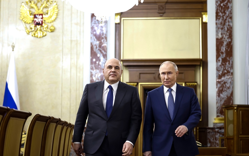 الصورة: الصورة: بوتين يعيد تعيين ميشوستين رئيساً لوزراء روسيا