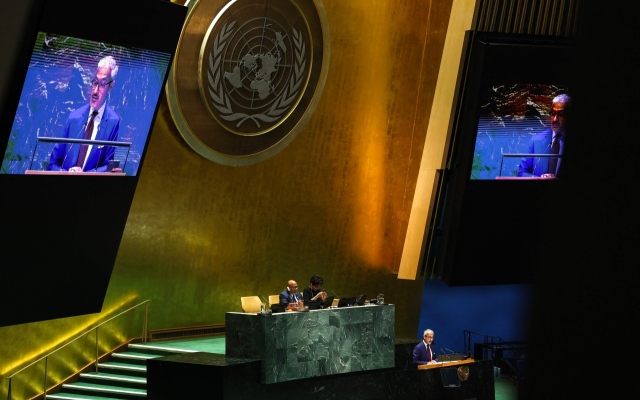 الصورة: الصورة: الأمم المتحدة تتبنى قراراً تقدمت به الإمارات لمنح فلسطين العضوية الكاملة