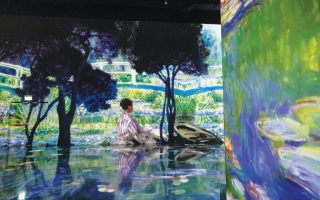 الصورة: الصورة: معرض في دبي يمزج الفن والتكنولوجيا للتذكير بأهمية «الطبيعة»