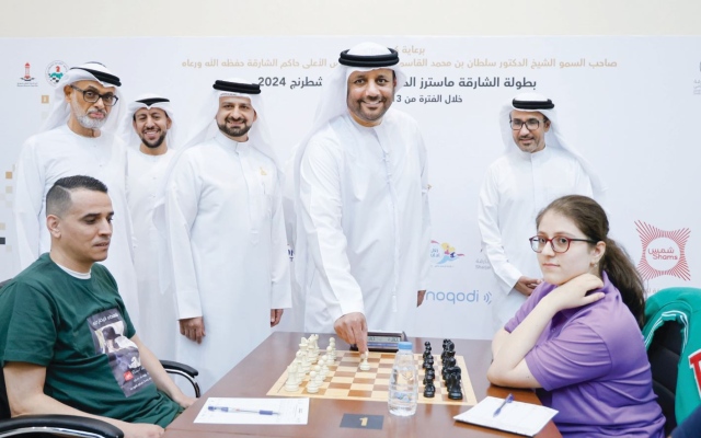 الصورة: الصورة: منافسات مثيرة في افتتاح الشارقة ماسترز للشطرنج