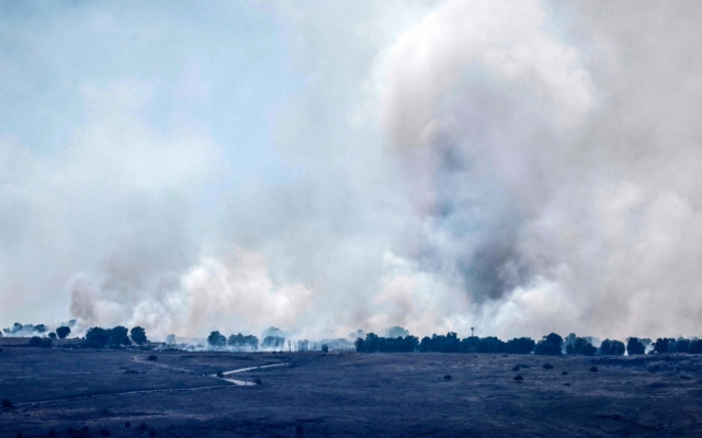 الصورة: الصورة: اشتعال على جبهة جنوب لبنان واستهداف مواقع إسرائيلية بـ 60 صاروخاً