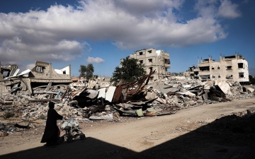 الصورة: الصورة: 35 ألفاً و386 قتيلاً ضحايا القصف الإسرائيلي على غزة