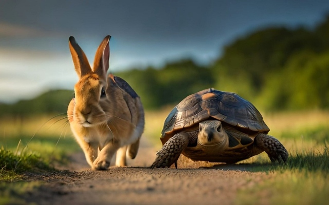الصورة: الصورة: في عالم التكنولوجيا.. يمكن للسلحفاة أن تسبق الأرنب