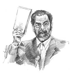محاكمة صدام حسين بين السياسي والجنائي